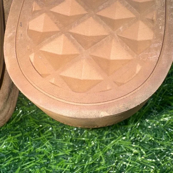 Aerosoles Gelso Block Heel Loafers Tobacco Brown Suede Womens Size 6M Comfort - Picture 15 of 16